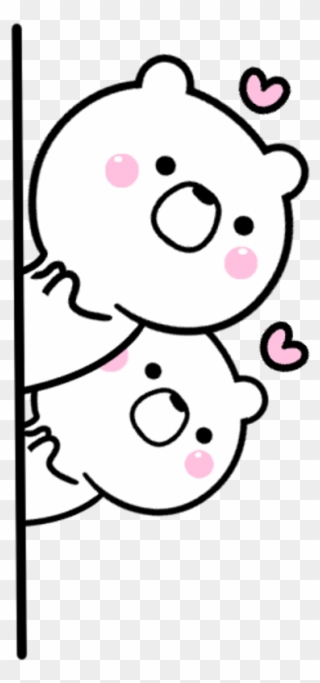 Bear Kawaii Cute Sticker Beautiful - Cuteness Clipart
