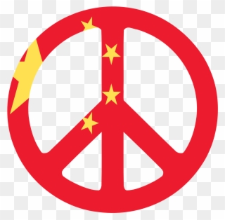 Net Clip Art China Flag Peace Symbol 2 Fav Wall - Peace Love And Sex - Png Download
