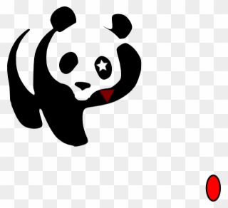 Cosmic Panda Waving Clip Art - World Wide Fund For Nature - Png Download