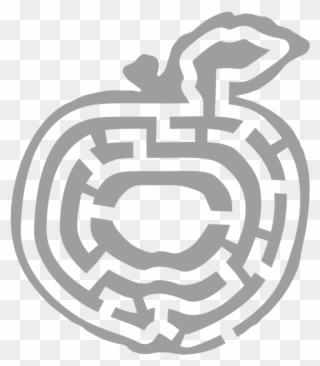 Drawing Labyrinth Circle Maze Diagram - Clip Art - Png Download