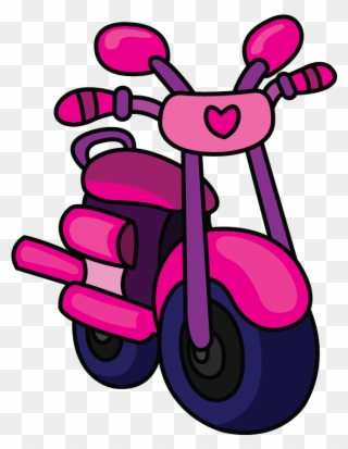 Drawing Motorcycle Cartoon - Drawing Of A Cartoon Motorbike Clipart