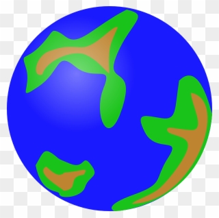 Globe Green 3d Graphic Clip Art - Earth Clip Art - Png Download