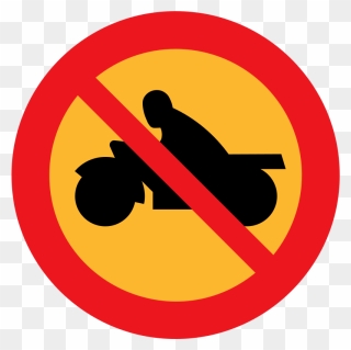 Motorcycle Helmets Prohibitory Traffic Sign Bicycle - No Motorbike Clipart