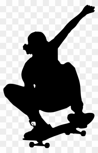 All Photo Png Clipart - Skateboarder Silhouette Clip Art Transparent Png
