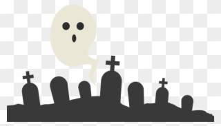Ghostly Clipart Grave Yard - Grave Yard Clip Art - Png Download