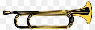 Bugle Trumpet Musical Instruments Brass Instruments - Brass Instrument Clip Art - Png Download