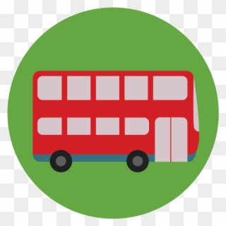 Popular Images - Bus Icon Flat Png Clipart