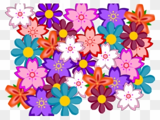 Floral Clipart Collage - Flower - Png Download