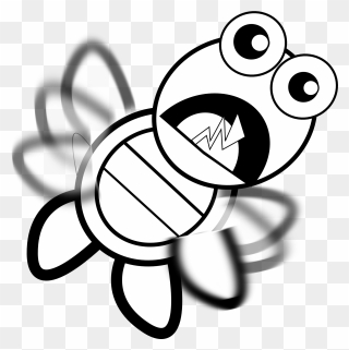 Feraliminal Turtle Flapping Black White Clipartist - Clip Art - Png Download