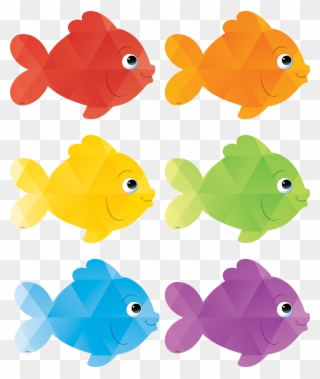 Original Clipart Colorful Fish - Colorful Fish - Png Download