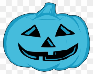Clip Art Royalty Free Stock Blue Pumpkin Clipart - Halloween Pumpkin Clipart Black And White - Png Download