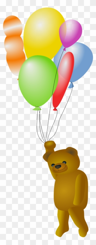 Clipart Balloons Bear - Floating Balloons Gif Png Transparent Png