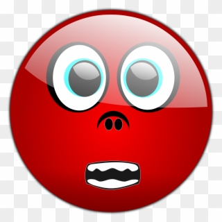 Scared Smiley Clipart - Scary Face - Png Download