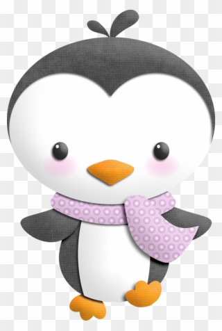 Яндекс - Фотки - Penguin Clipart Cute With Scarf - Png Download