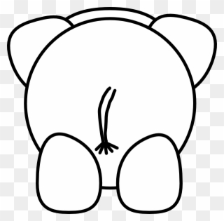 Clipart Elephant Front - Png Download
