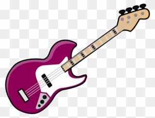 Cartoon - Electric Guitar Clipart Png Transparent Png