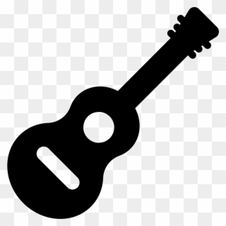Inclined Png Icon Free - Black And White Guitar Vector Clipart