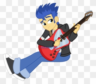 Flash Sentry Playing The By Jucamovi On - Flash Sentry Play Guitar Clipart