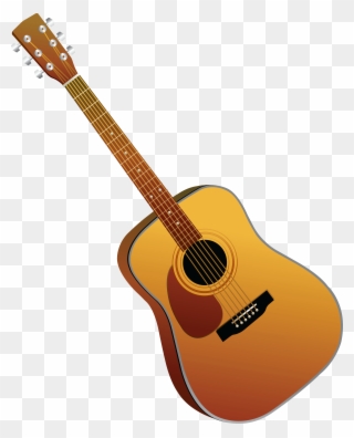Rejected Stamp Clipart Guitar - Cartoon Guitar Transparent Background - Png Download