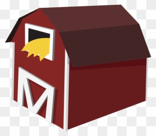 Barn Icon Clipart - Cartoon Barn Transparent Background - Png Download