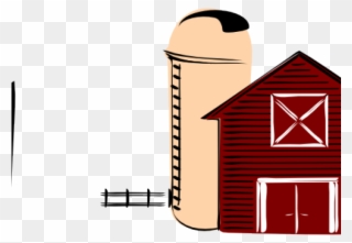 Barn Clipart Farming - Small Drawing Of A Farm - Png Download