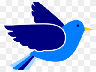Bluebird Clipart Birdss - Blue Bird Flying Clipart - Png Download