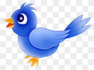 Cartoon Blue Bird Clipart - Cartoon Images Of A Bird - Png Download
