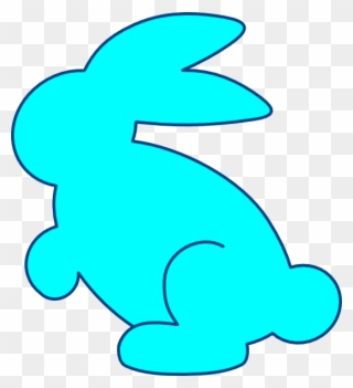 Sea Green Bunny Clip Art - Clipart Bunny Green - Png Download