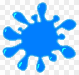 Water Clipart Splat - Clipart Green Paint Splatter - Png Download