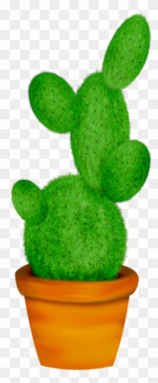Potted Cactus * Home Clipart, Cactus Vector, Leaf Template, - Potted Plant Clip Art - Png Download