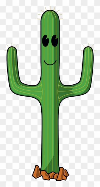 Cartoon Cactus - Clipart Library - Animated Cactus Png Transparent Png