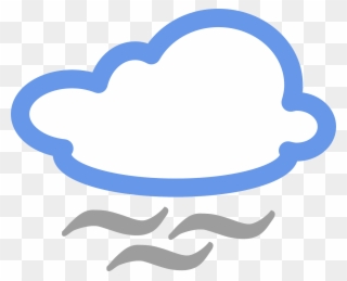 Simple Weather Symbols Svg Vector File, Vector Clip - Symbol Of Misty Weather - Png Download