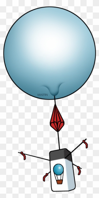 Clip Art By Phillip Martin Balloon - Weather Balloon Clipart - Png Download