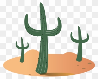 Gobi Sahara Sonoran Cactaceae Cactus Transprent Png - Desert Clipart Transparent