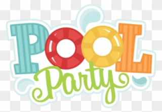 Weather Clipart Pool Party - Pool Party Clipart - Png Download