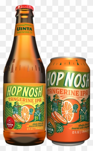 Hop Nosh Tangerine Bottle Clipart