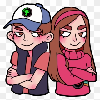 Hello, I've Drawn Matpat And Steph As Mabel And Dipper Clipart