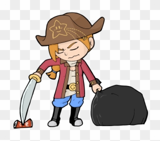 Seilah Barbossa On Cleanup Duty Clipart
