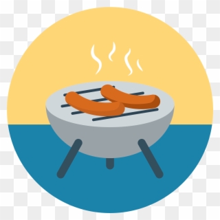 Outdoor Pavilion And Barbecue Grill Available For Guest Clipart