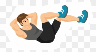 Exercising Clipart Sit Ups - Png Download
