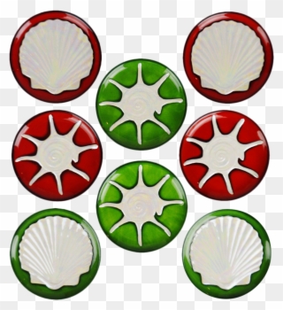 Vintage Porcelain Dessert Plates With Iridescent Seashell Clipart