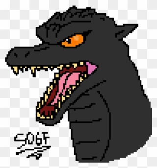 Godzilla 2004 Head Drawing Clipart