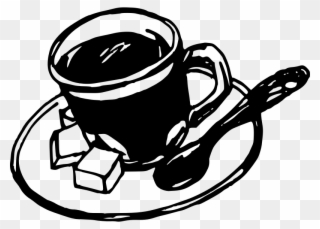 This Png File Is About Coffee , B W , Cup , Drawing Clipart