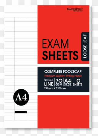 Exam Sheets Masterprint Paper Products Sdn Bhd Clipart