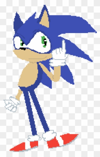 Horrible First Try At Drawing Sonic Clipart