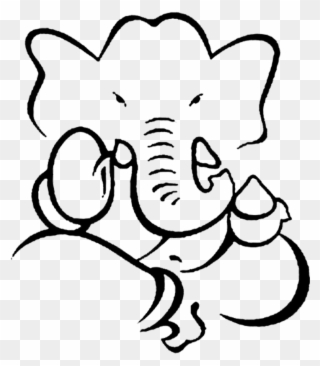 Drawing Ganesh Elephant Clipart