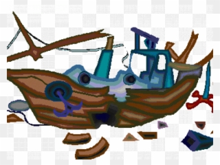 Boat Clipart Wreck - Png Download