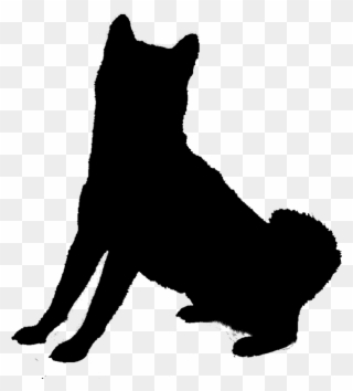 Shiba Inu Silhouette Clipart