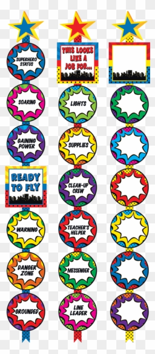 Superhero Ready Reminders Teacher Created Resources Clipart