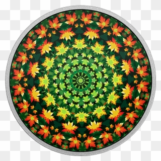 Pure Silver Coloured Coin Canadiana Kaleidoscope Clipart